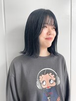 ジュリエッタ(giulietta)&nbsp;ブルーブラック　外はねボブ