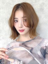 ラフィス ヘアー スワッグ 枚方店(La fith hair swag) 【La fith】くびれボブ×カーテンバング×アイスベージュ