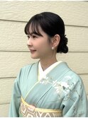 ヘアセット/夏のヘアアレンジ/カチモリ/シニヨン/着物
