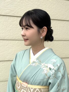 びゃんびゃん 江端店 ヘアセット/夏のヘアアレンジ/カチモリ/シニヨン/着物