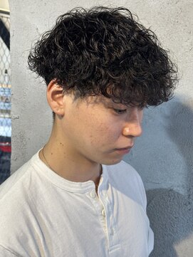 ニアウ 高崎店(Niau) 波巻きスパイラルパーマメンズパーマ波巻きパーマ群馬高崎眉毛