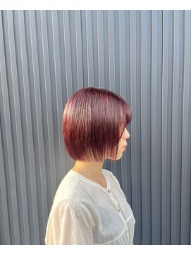 琉月 枝松店 秋カラー×ボブ