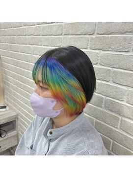 アボックス(abox) レインボー/フレーミングカラー/ケアブリーチ/インナーカラー