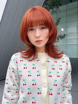 ホフ 大阪心斎橋店(F.O.F) ミルクティーカラーブリーチベージュショートボブレイヤー学割