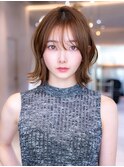 韓国レイヤー顔周りカット透明感カラー髪質改善艶髪シースルー