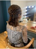 綺麗めハーフアップ