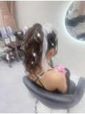 ポニーテール(バースデーヘアセット)/北新地ヘアセット