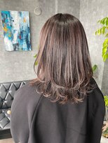 グラック(glac)&nbsp;ミディアム/ミディアムレイヤー/ラベンダーグレージュ