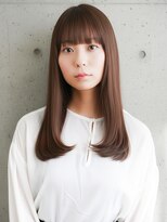 ニューヨークニューヨーク 守口店(NYNY)&nbsp;内巻きストレートロング×ブラウンベージュ