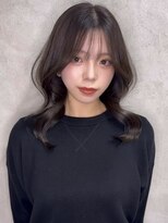 ルノン フィージュ(LUNON fieju)&nbsp;黒髪クラゲヘアーオリーブグレー小顔ココアベージュ