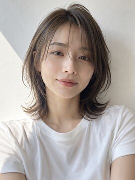 ヘイ 松本店(HEY) 【HEY 松本】ベージュグレージュ×くびれミディアムレイヤー