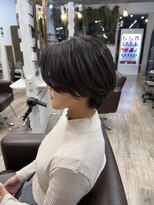 エルズ 大宮店(ailes) 大宮/ミルクティーブロンド/ダークブルー/デジタルパーマ