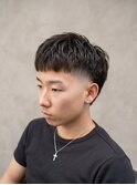 テーパーフェードサイドテーパークロップメンズカット短髪