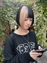 クリーク ボイス ヘアー 東原店(CLIQUE voice hair)&nbsp;デザインカット/ブリーチベージュ/ツートン