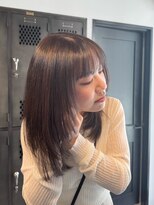 クク(coucou) ミディアムロングレイヤーミディアムレイヤー顔周りレイヤー韓国