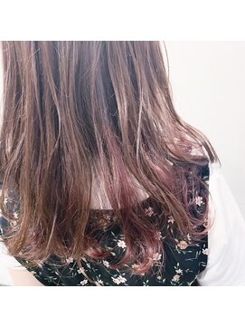 テクライズ 豊橋店(TECHRISE) ナチュラルピンクインナーカラー