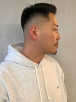 フランクスバーバーリザーブ 人形町店(FRANK’S BARBER RESERVE) 七三オールバックフェードスタイル