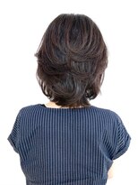 クオリス 上福岡店(QUALIS)&nbsp;レイヤーカット/ミディアム/ウルフ/小顔/30代40代50代/ブラウン