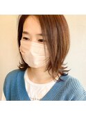 外ハネ ボブ