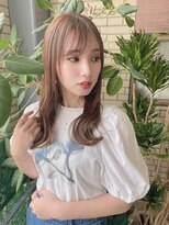 ナトゥーラ 本山店(Natura)&nbsp;大人可愛いシースルーバングハニーベージュくびれシルエット