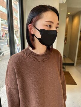 ヘアー アイス ルーチェ(HAIR ICI LUCE) 大人ボブ　インナーカラー/西田