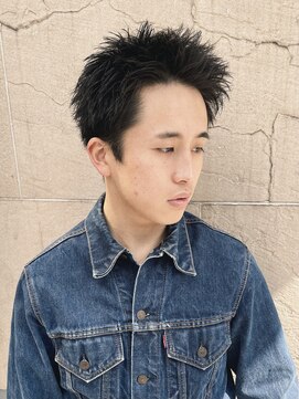 スキル(SKILL) スパイキーショート 黒髪 刈り上げない