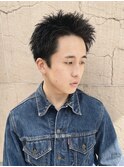 スパイキーショート 黒髪 刈り上げない