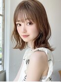 大人かわいい似合わせカット/こなれミディ/外ハネくびれヘア新宿