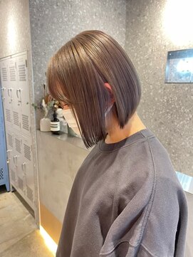 サンクプロジェクト(cinq PROJECT) ダブルカラーミルクティーベージュカラーケアブリーチ韓国ボブ