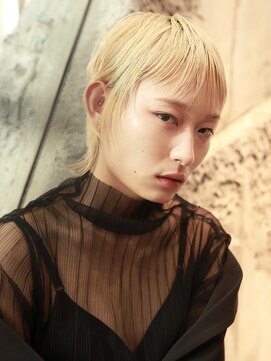 エムスラッシュ アヴェダ 自由が丘(M.SLASH AVEDA) オン眉/金髪/メンズライク/ウルフ/マッシュショート/自由が丘