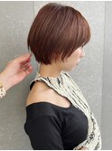 ブリーチなしハイトーングレーベージュ☆レイヤーカットショート