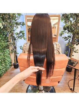 エルムトウキョウ(ELM Tokyo) ツヤ髪ロング☆縮毛矯正とカラー同時施術☆
