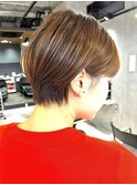 30代40代大人女性/前髪ありショートボブ/ショートヘア/髪質改善