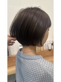大人ラフウェーブ20代30代40代ボブブラウンスウィングショート