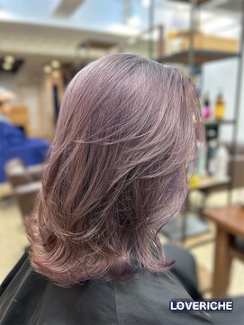 ラブリッシュ(LOVERICHE) 軽めレイヤーバイオレットカラー【浜崎】