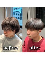 ルミス 銀座(Lumis) 黒髪/縮毛矯正/ストレート/メンズ/ショート