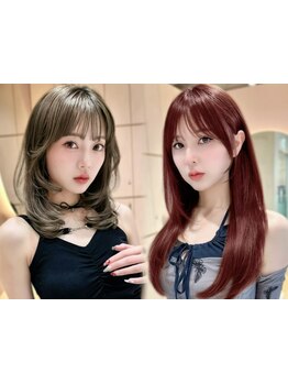 理想の仕上がりで選べる艶カラー/ブリーチなしダブルカラー/イノアカラー/質感再生カラー/エヌドット[大宮]