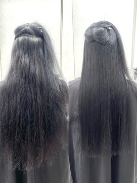 シンズ 銀座(sins) スーパーロングのお客様、初めての縮毛矯正！[30代40代50代60代]