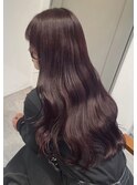 フェミニンロング×ラベンダーブラウン