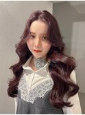 韓国ヘアレイヤーカット顔周りカットブリーチなしカラーA
