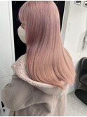 イメチェン/ホワイトブロンド/外ハネボブ/ワイドバング/渋谷