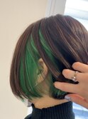 イヤリングカラー、エメラルドグリーン,夏カラー【草加】
