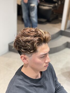 グルーマーズトウキョウ 渋谷店(GROOMER/S TOKYO) ラルフカール スペインカール ハイライト サーフカール