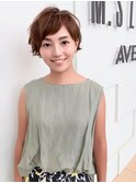 ■ラベンダーピンクの大人ふんわりショートM.SLASH自由が丘10-8