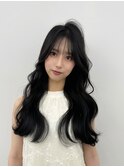 韓国ヘア 2wayバング  レイヤーカット くびれヘア  顔周り