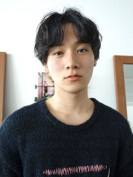 ポール(pole) メンズセンターパートマッシュ