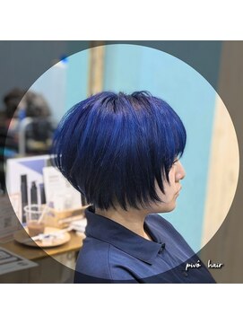 ピヴォヘアー(pivo hair) レイヤーボブ ダブルカラー ブリーチ