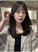 韓国ヘア 顔まわりカット ワンカールレイヤー【肥田亜沙美】