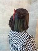 オリーブインナーカラー