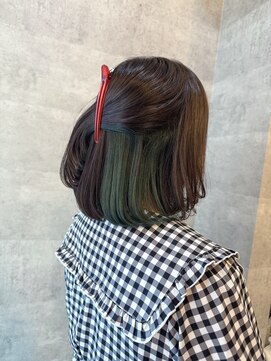 ブレイブ ヘアデザイン(BRaeVE hair design) オリーブインナーカラー